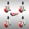 Service Caster 3 Inch 316SS Red Poly Swivel 1-3/8 Inch Expanding Stem Caster Set Brake SCC SCC-SS316EX20S314-PPUB-RED-TLB-138-4 - alternate 4
